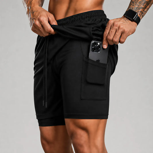 Kit 2x Short Academia 2 em 1