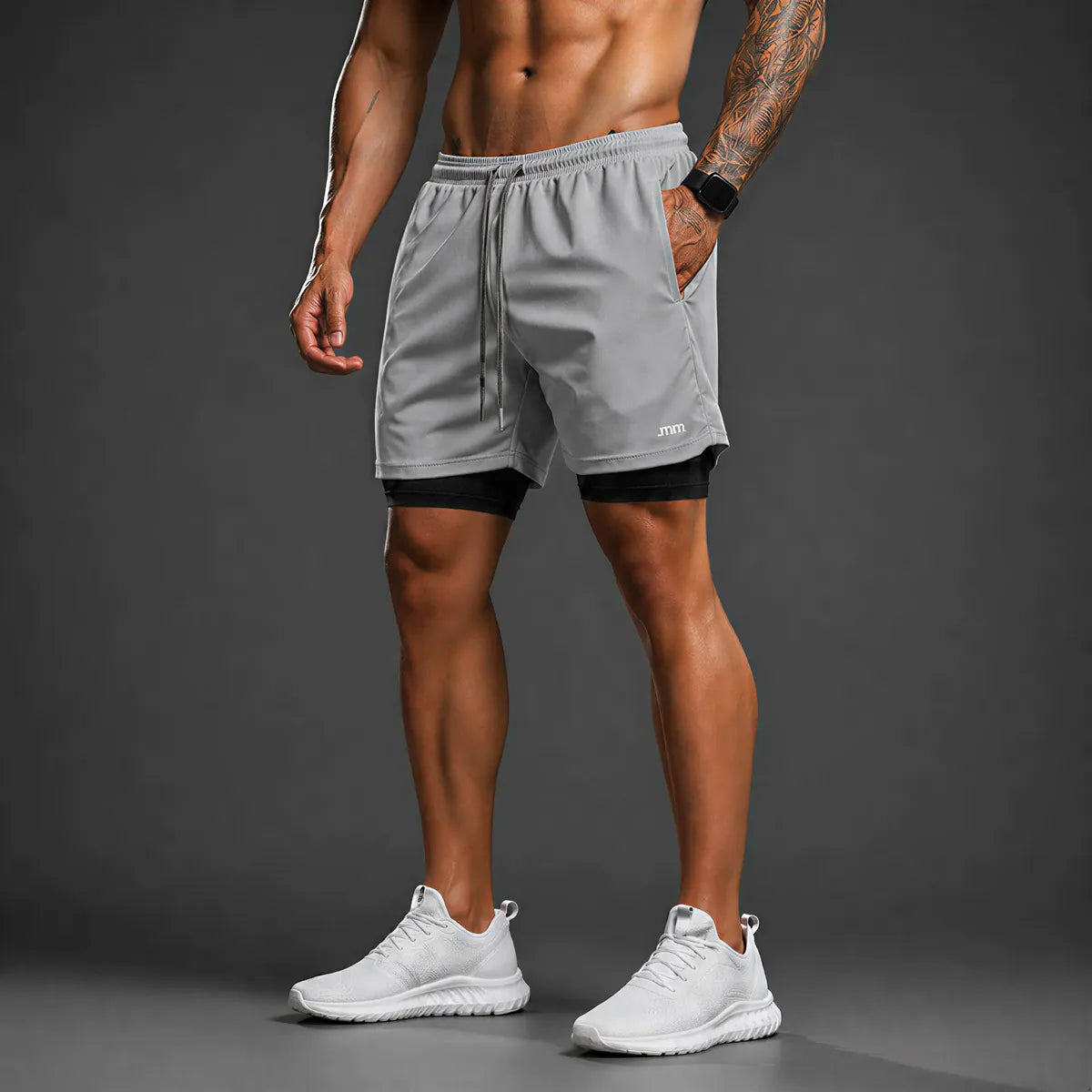 Kit 2x Short Academia 2 em 1